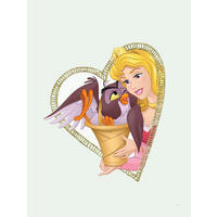 Komar Poster Aurora & Owl Disney B/L: ca. 30x40 cm Aurora & Owl - (30,00/40,00cm) - Komar