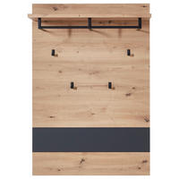 Garderobenpaneel Memphis Eiche Artisan Nachbildung Graphit B/H/T: ca. 80x118x30 cm Memphis - Eiche/Graphit (80,00/118,00/30,00cm)
