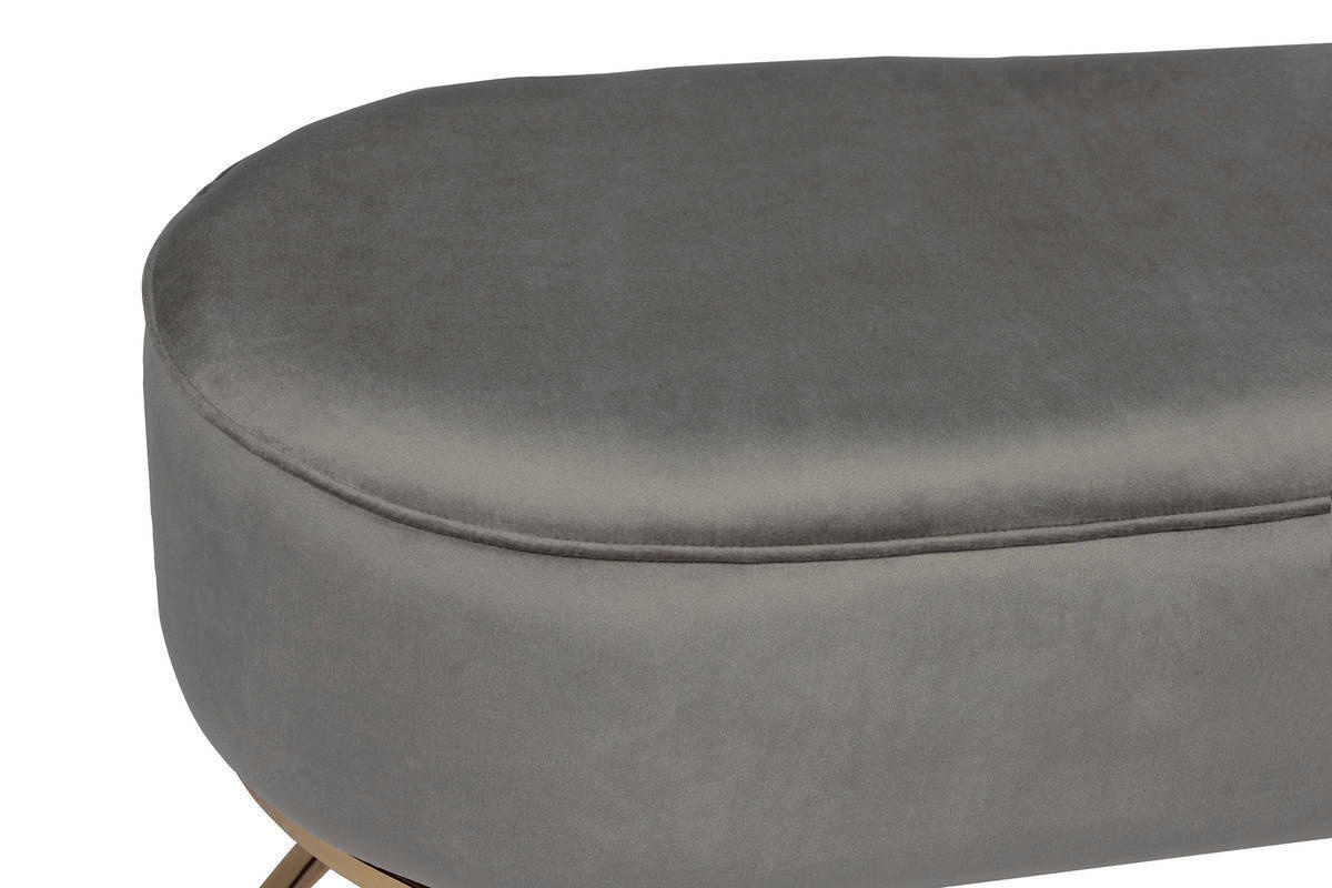 Sitzbank Athea 200 grau B/H/T: ca. 40x42x105 cm Athea 200 - gold/grau (40,00/42,00/105,00cm) - 360 Living