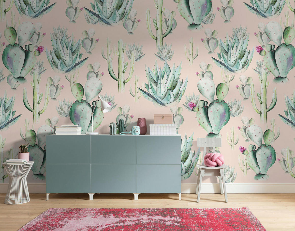 Komar Fototapete Cactus Rose B/L: ca. 400x250 cm Cactus Rose - (400,00/250,00cm) - Komar