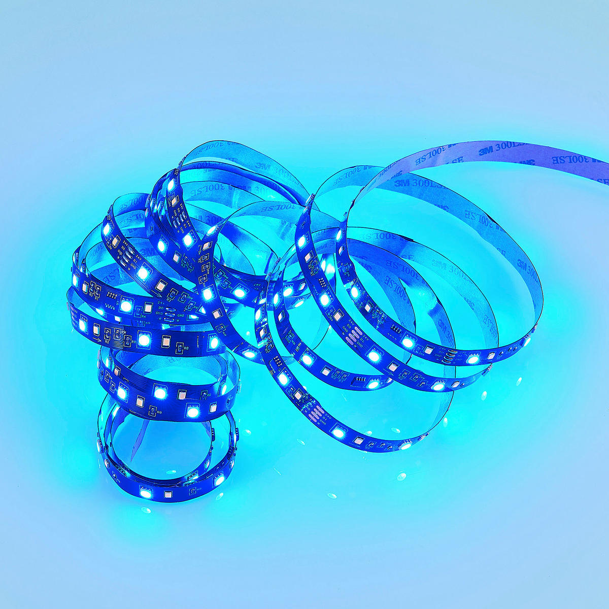 Lichtband schwarz Kunststoff B/L: ca. 1x500 cm LED-Lichtband_Racer - schwarz (1,00/500,00cm)