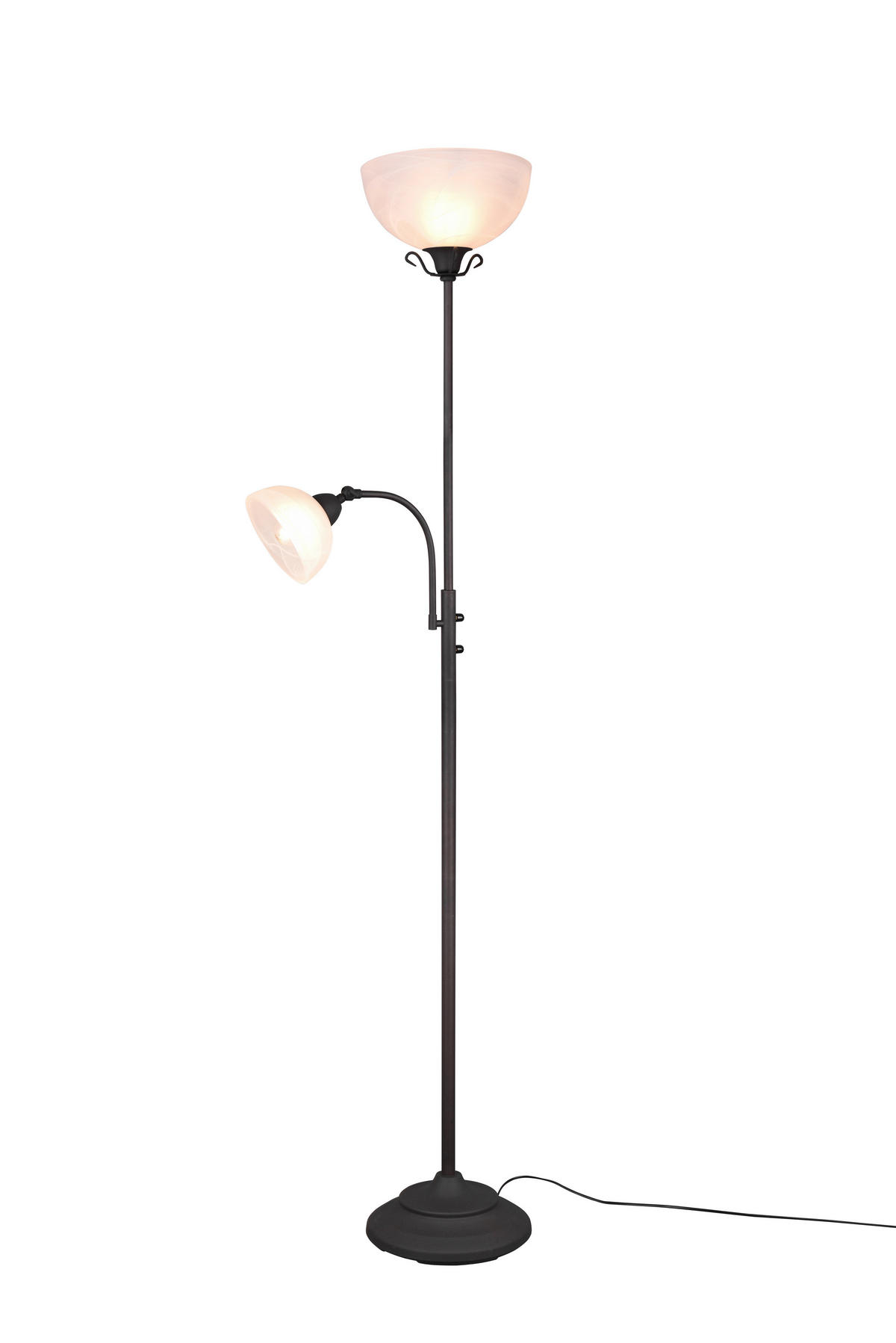 Reality Stehleuchte R46322024 Country rostfarbig Metall B/H/T: ca. 30x184x48 cm E27 1 Brennstellen Country - rostfarbig (30,00/184,00/48,00cm) - Reality