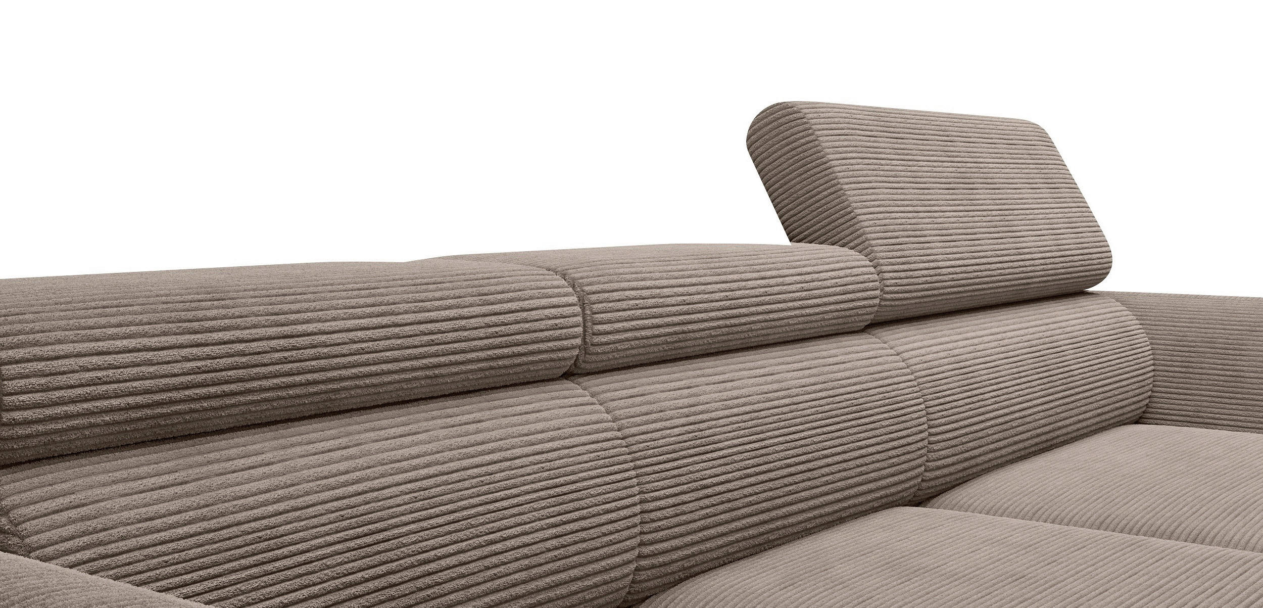 Thumbnail - Ecksofa Alisson-S beige Microfaser B/H/T: ca. 277x98x174 cm