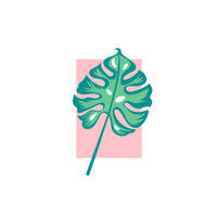 Komar Poster Minnie Mouse Leaf Disney B/L: ca. 50x70 cm Minnie Mouse Leaf - (50,00/70,00cm) - Komar