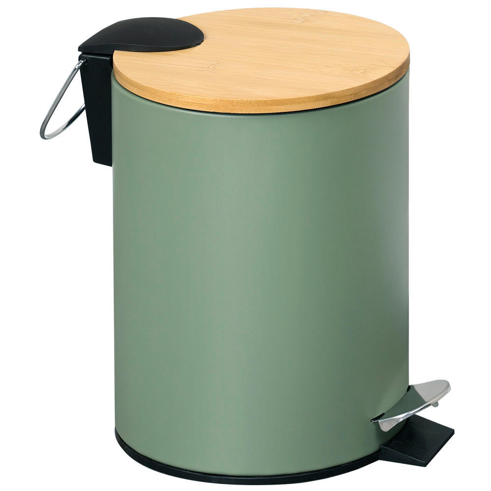 Kosmetikeimer grün B/H/L: ca. 17x24x17 cm Kosmetikeimer 3l - natur/grün (17,00/17,00/24,00cm) - Kesper