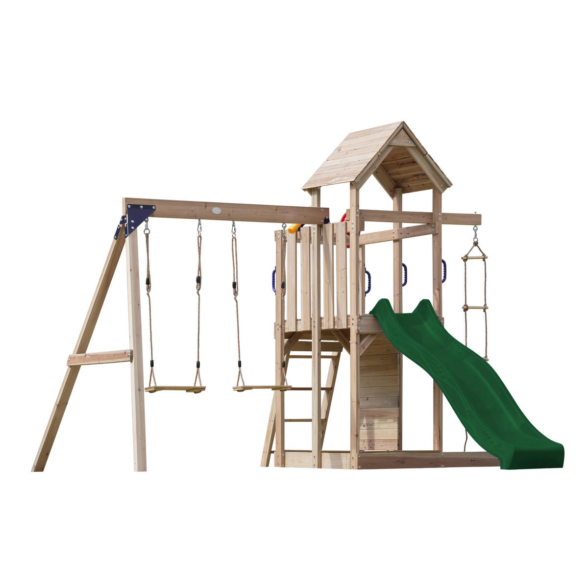 AXI Spielturm Moos grün B/H/L: ca. 342x267x375 cm Moos - braun/grün (375,00/342,00/267,00cm) - AXI