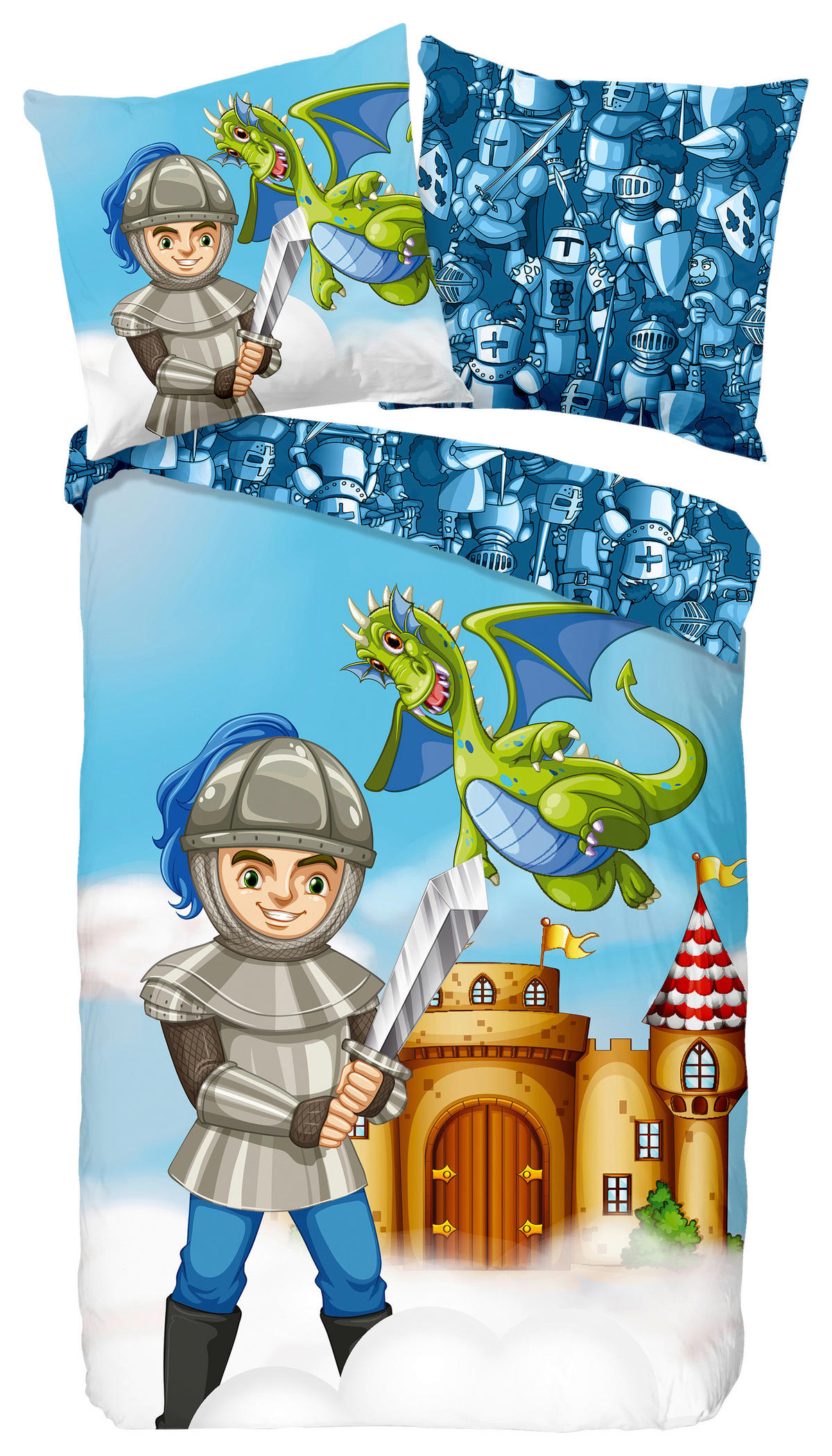 Baumwoll Bettwäsche Knight Renforce Knight - Multi (135,00/200,00cm) - Good Morning