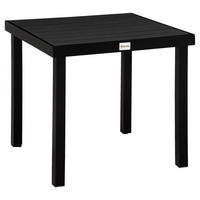 Outsunny Gartentisch schwarz Aluminium B/H/L: ca. 80x74x80 cm Gartentisch - schwarz (80,00/80,00/74,00cm) - Outsunny