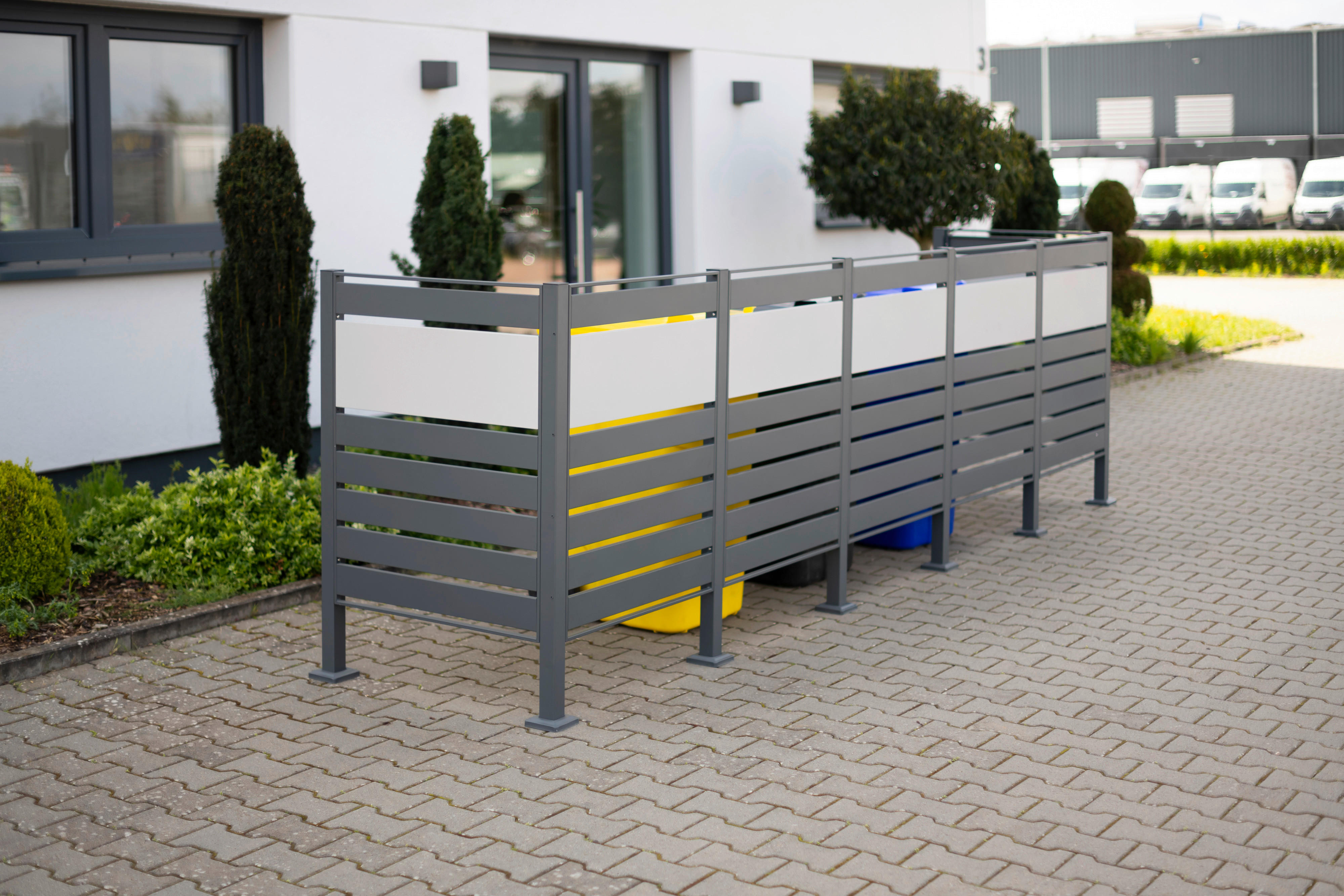 Westmann MülltonnenverkleidungBox Planum Box Planum - anthrazit/silber (90,00/410,00/120,00cm) - Westmann
