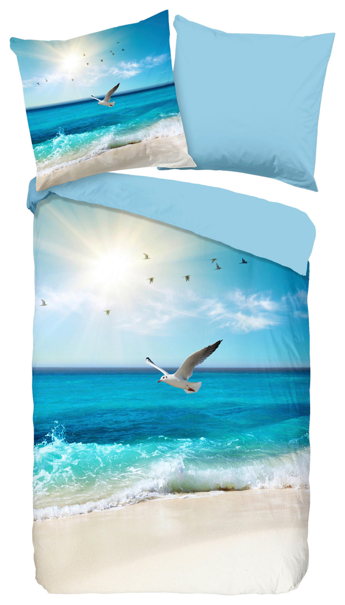 Bettwäsche Sealife Multi Baumwolle B/L: ca. 135x200 cm Sealife - Multi (135,00/200,00cm) - Good Morning