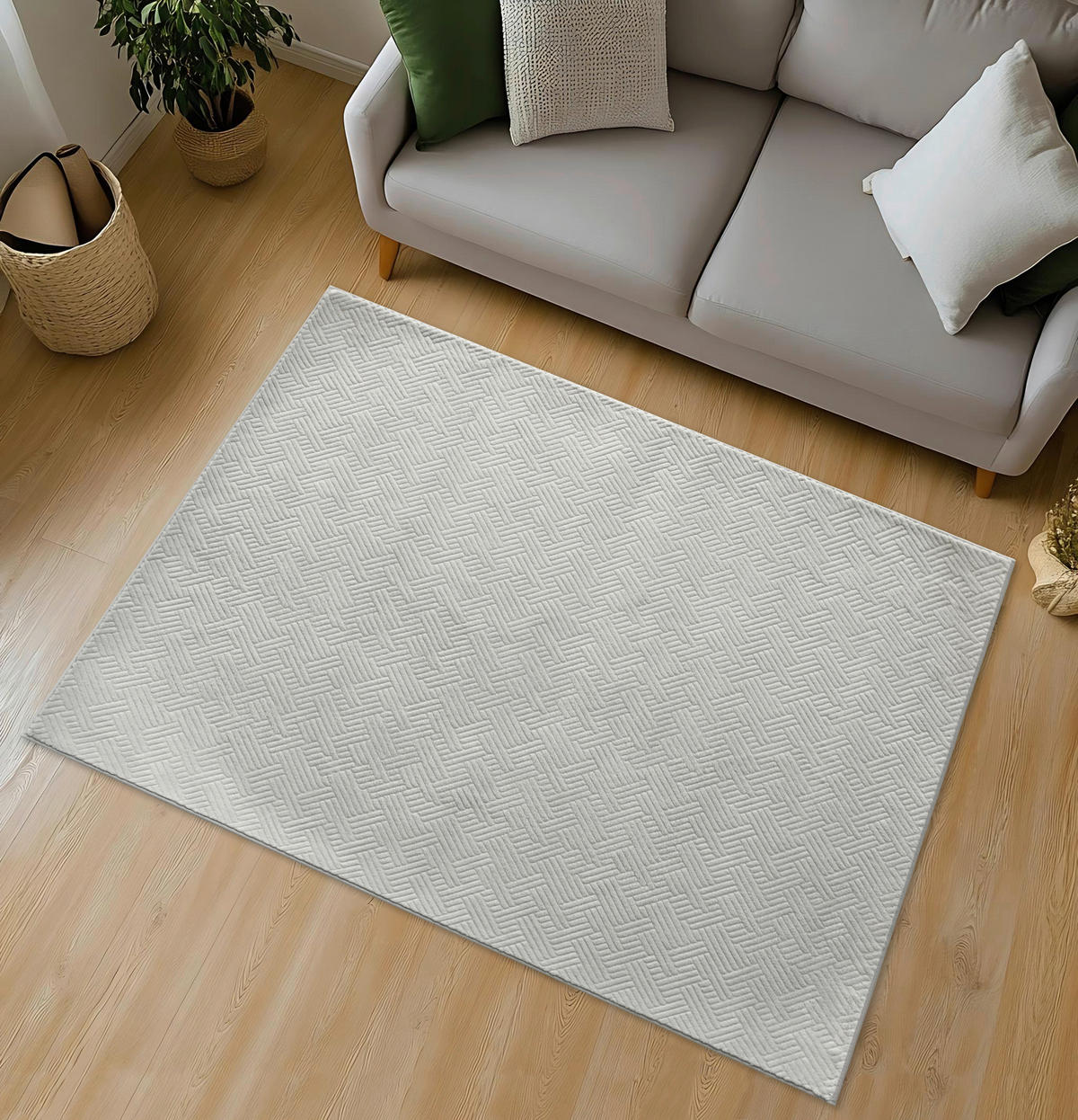 Fellimitat Monaco silber B/L: ca. 160x230 cm Monaco - silber (160,00/230,00cm)