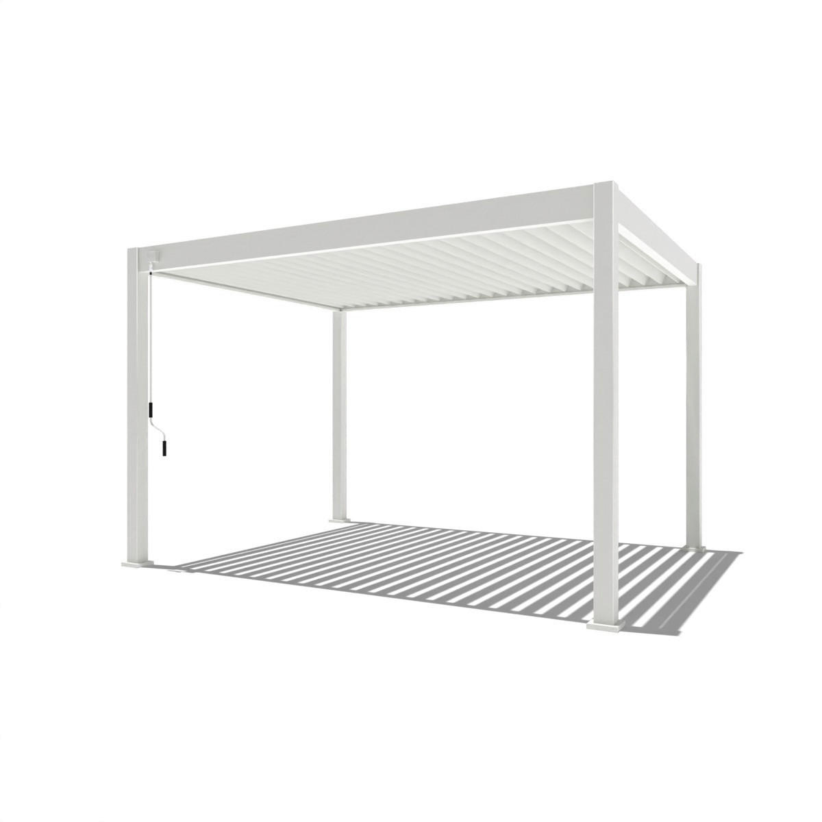 PergoLine Pergola Superior weiß Aluminium B/H/L: ca. 400x255x300 cm Superior - weiß (300,00/400,00/255,00cm) - PergoLine