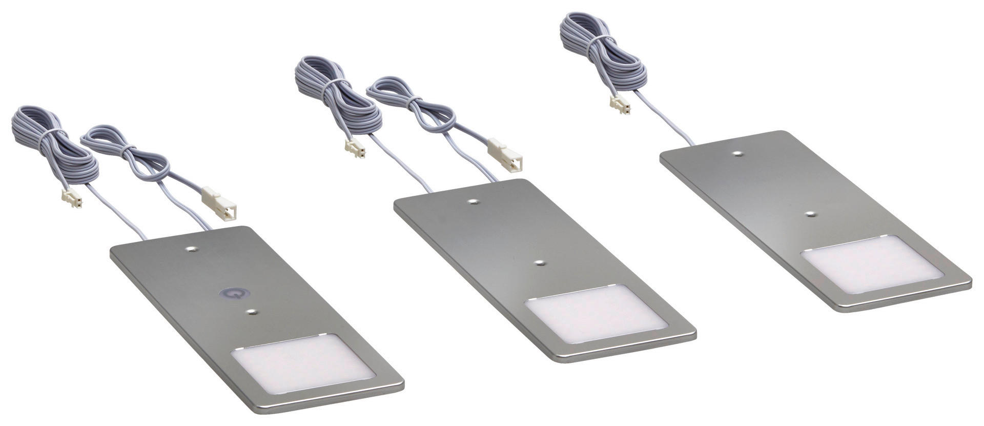 HÖLSCHER LED-Leuchten Panel Alu Alu B/H/T: ca. 19x4x7 cm Panel - weiß/Alu (19,00/4,00/7,00cm) - Hölscher