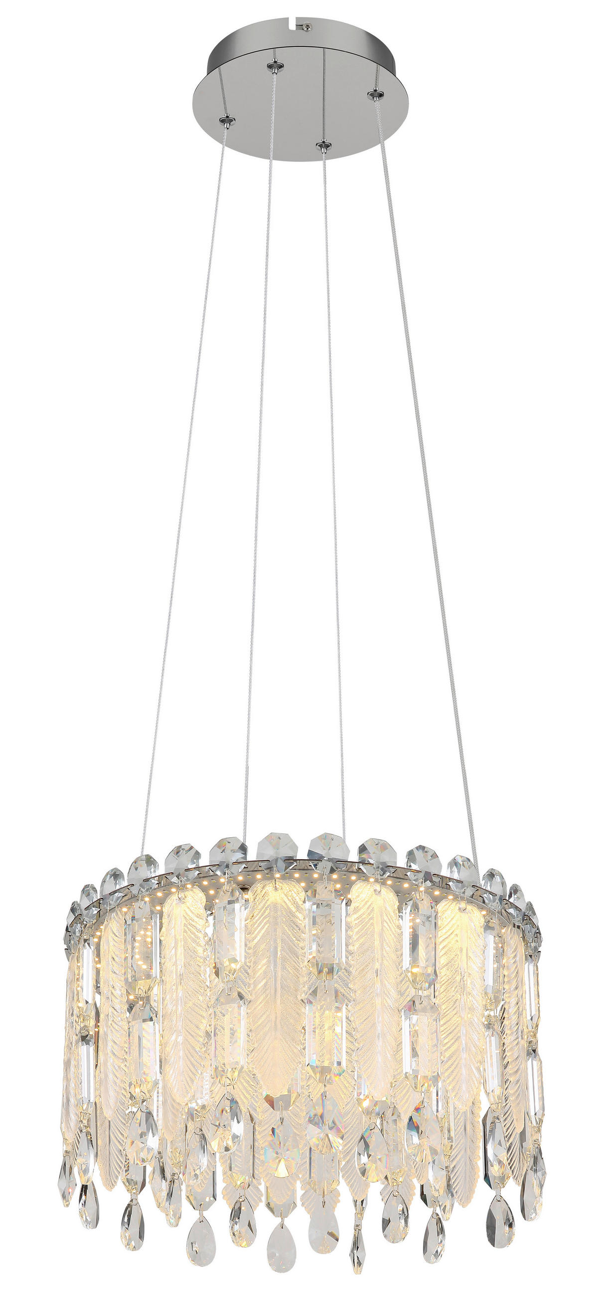 GLOBO Pendelleuchte KLUNKA - klar/Chrom (39,50/120,00cm) - GLOBO