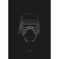 Komar Poster Star Wars Lines Dark Side Kylo Star Wars B/L: ca. 50x70 cm Star Wars Lines Dark Side Kylo - (50,00/70,00cm) - Komar
