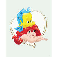 Komar Poster Ariel & Fabius Disney B/L: ca. 40x50 cm Ariel & Fabius - (40,00/50,00cm) - Komar
