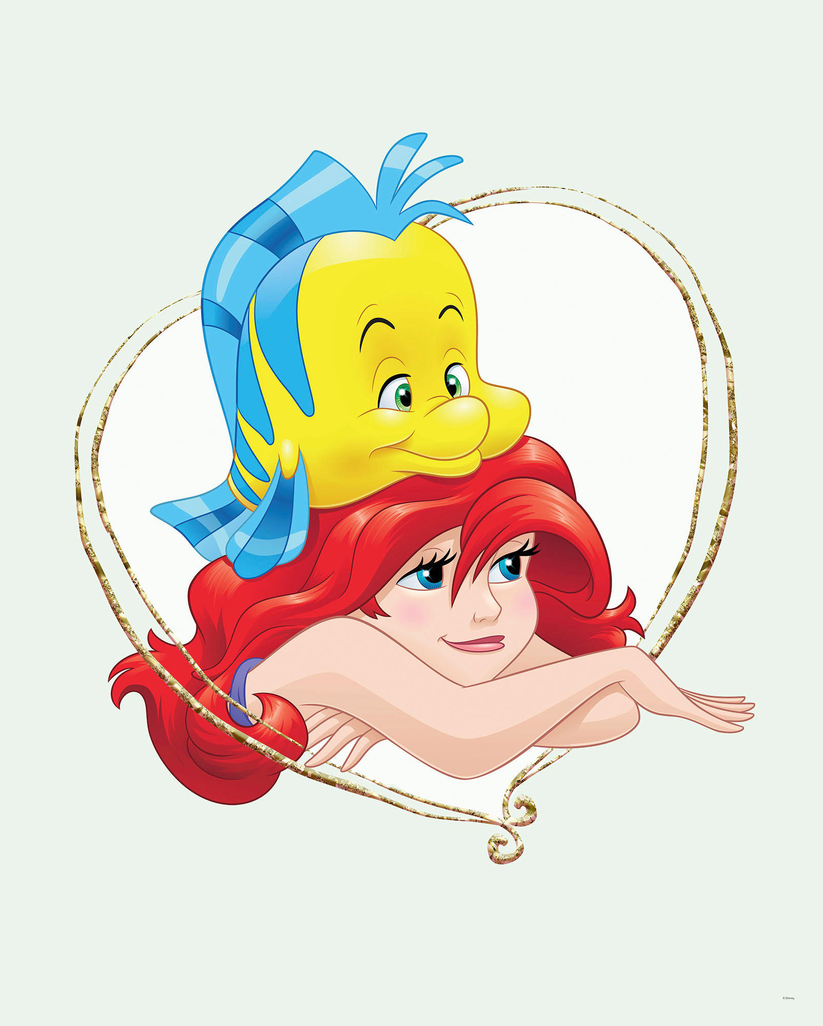 Komar Poster Ariel & Fabius Disney B/L: ca. 40x50 cm günstig online kaufen