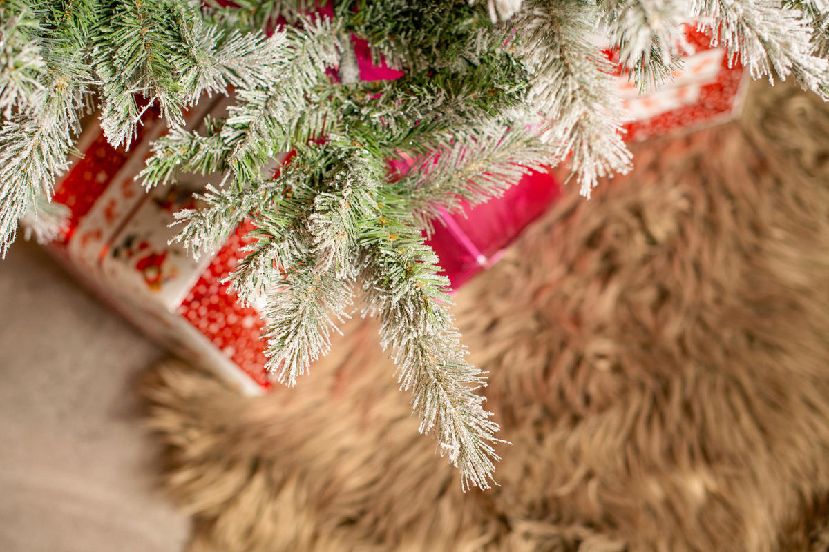 Evergreen Weihnachtsbaum Fichte Frost grün PVC H/D: ca. 180x117 cm Fichte Frost - grün (117,00/180,00cm) - Evergreen