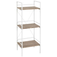 Regal  Eiche Optik weiß lackiert MDF B/H/T: ca. 34x96x27 cm Mosel_Regal 21358 - weiß (34,00/96,00/27,00cm)