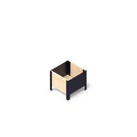 UPYARD Hochbeet MODERN natur Holz B/H/L: ca. 36x32x36 cm MODERN - natur (36,00/36,00/32,00cm) - UPYARD