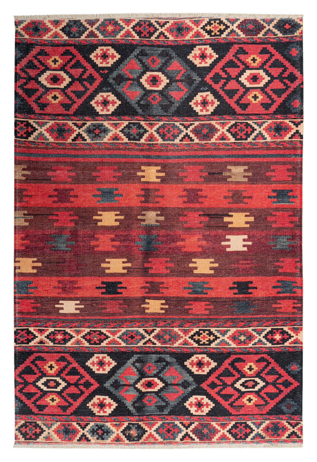 Obsession Teppich My Ethno mehrfarbig B/L: ca. 115x170 cm My Ethno - mehrfarbig (115,00/170,00cm) - Obsession