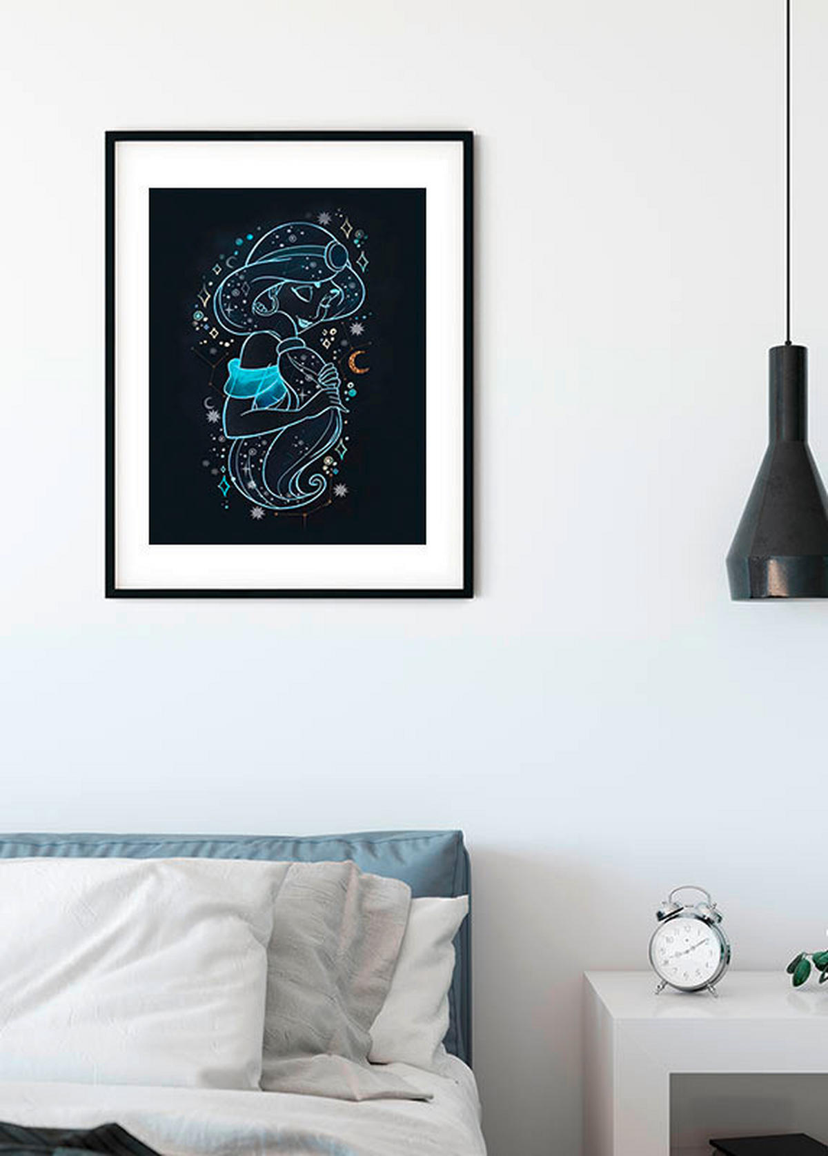 Komar Poster Jasmin Stars Disney B/L: ca. 50x70 cm Jasmin Stars - (50,00/70,00cm) - Komar