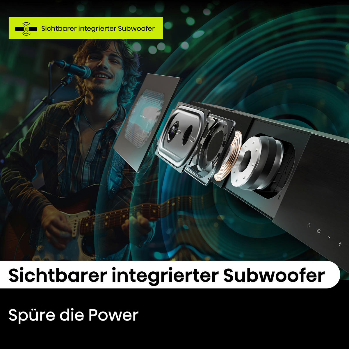 Hisense Soundbar schwarz Soundbar_HS2000_2.1_Kanal-Hisense - schwarz - Hisense