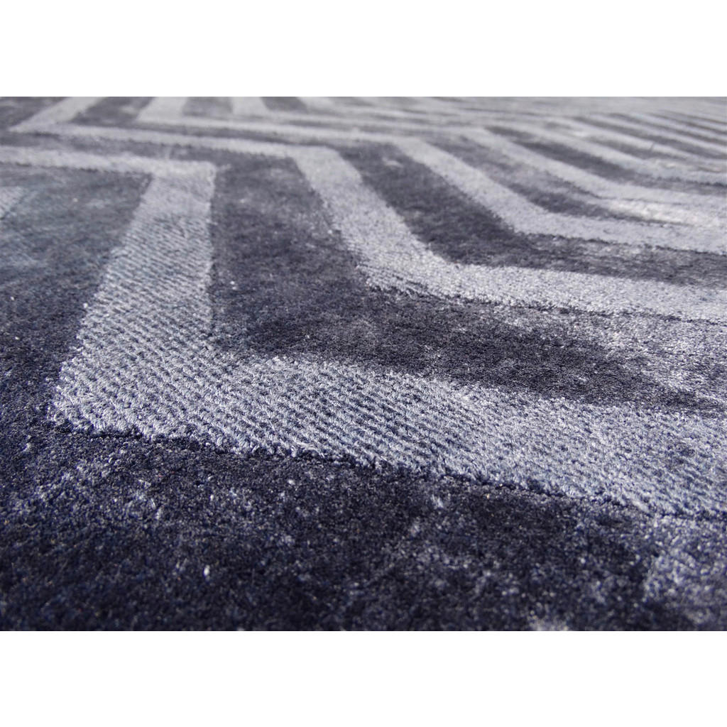 Thumbnail - Kayoom Kurzflorteppich Luxury 410 marine B/H/L: ca. 120x0,8x170 cm