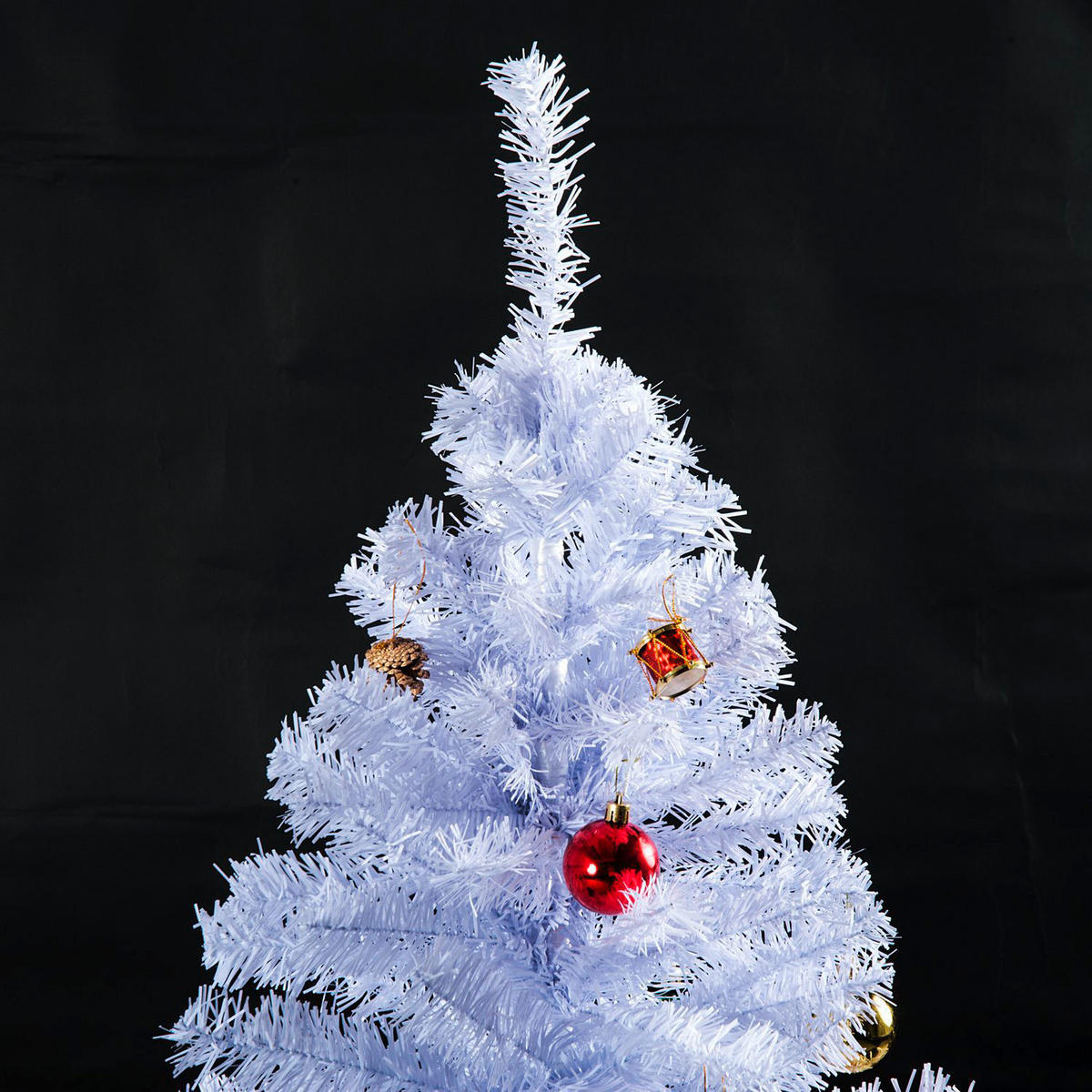 HOMCOM Weihnachtsbaum Weihnachtsbaum_weiß - weiß (105,00/180,00cm) - HOMCOM