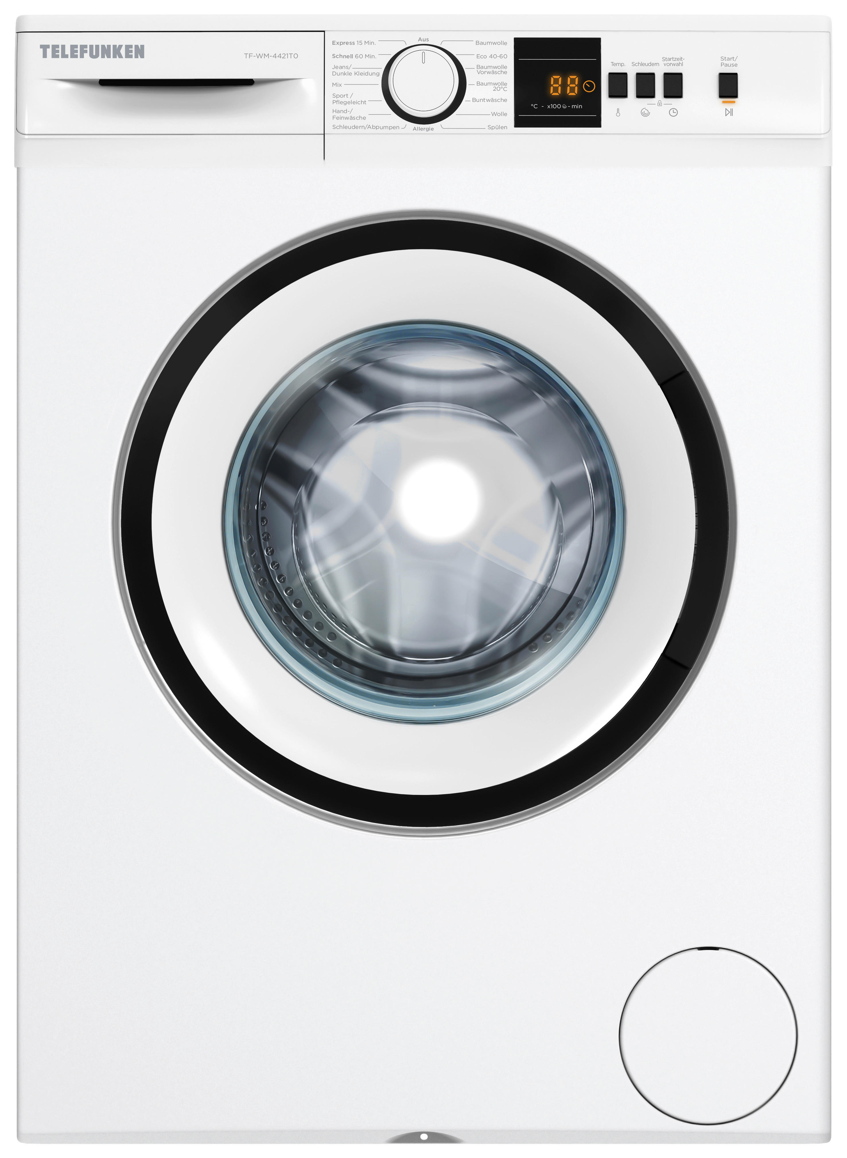TELEFUNKEN Waschvollautomat  TF-WM-4421T0 Waschvollautomat TF-WM-4421T0 - weiß (60,00/85,00/50,00cm) - TELEFUNKEN