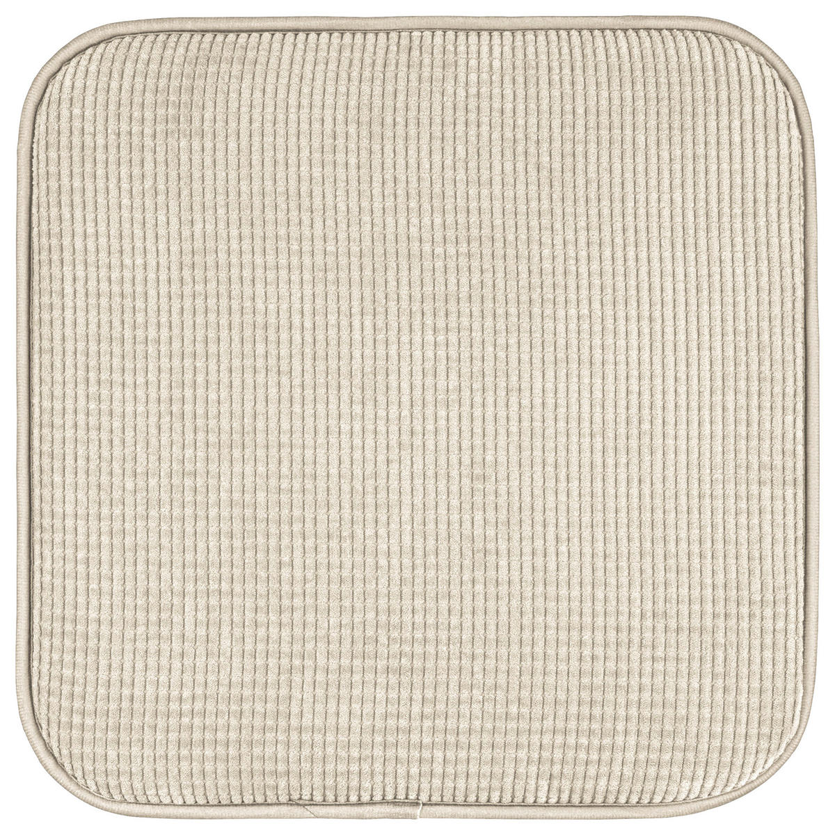 Sitzkissen Stuhlkissen_Waffelstruktur 38x38x3 - beige (38,00/38,00/2,00cm)